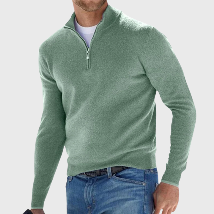 Effortless Comfort Zip Sweater