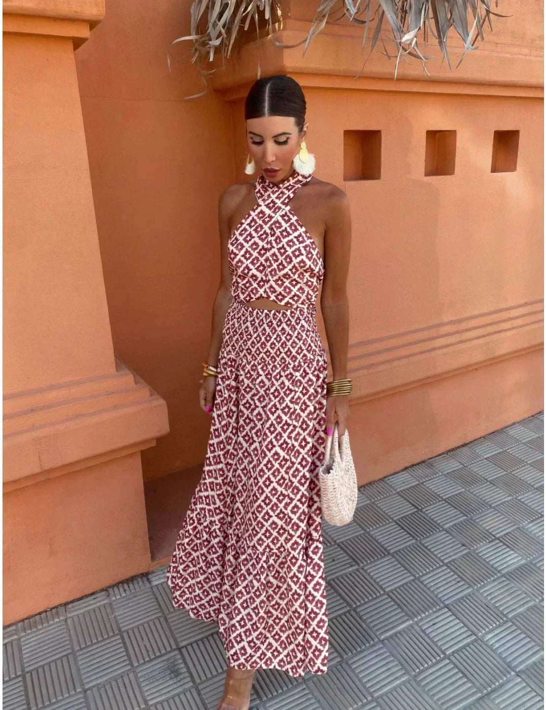 Lynor - Ruched Off-Shoulder Midi Dress