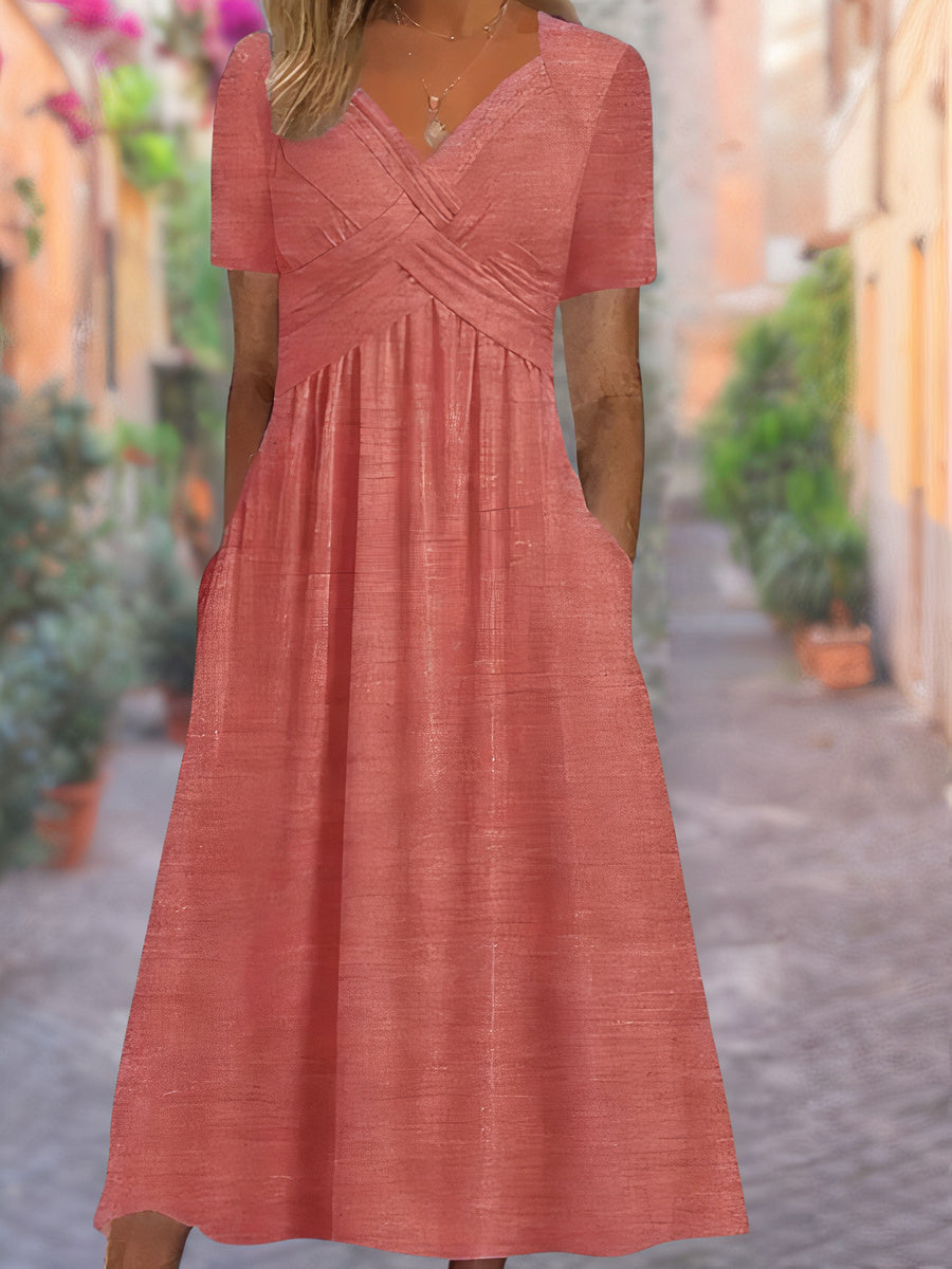 AVIANA – ELEGANT TUMMY-COVERING DRESS