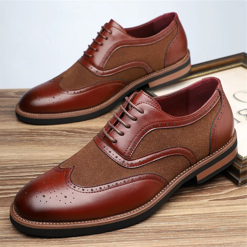 Brookfield Leather & Suede Oxfords