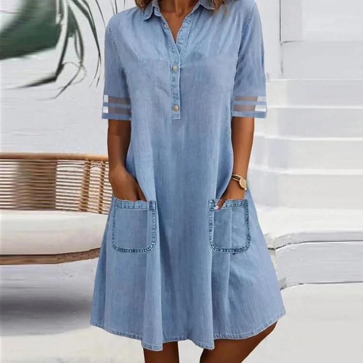 JOVIE – MINI DRESS WITH SIDE POCKETS