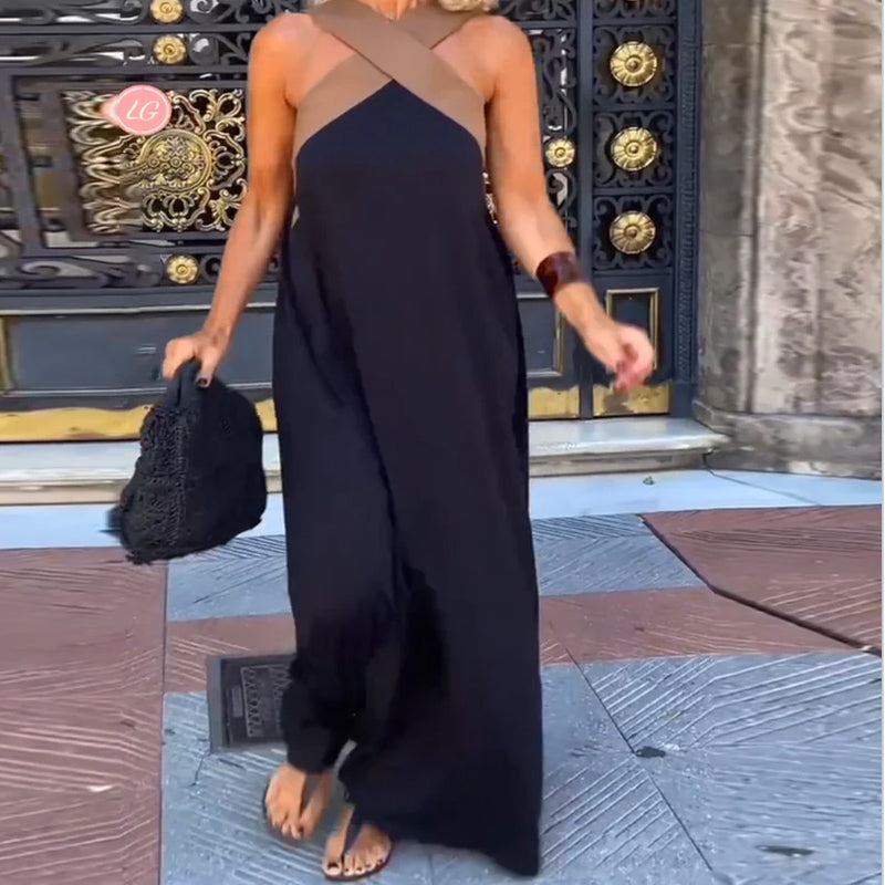 SKYE – CROSS NECK DRESS