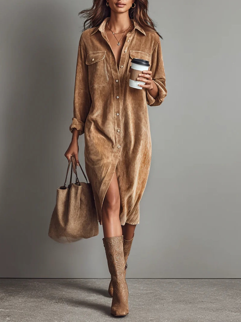 Zilke - Shirt Dress With Front Pockets