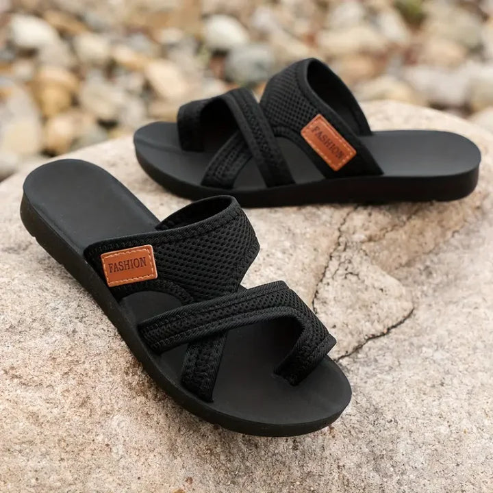 Celia - Perforated Mesh Sandals