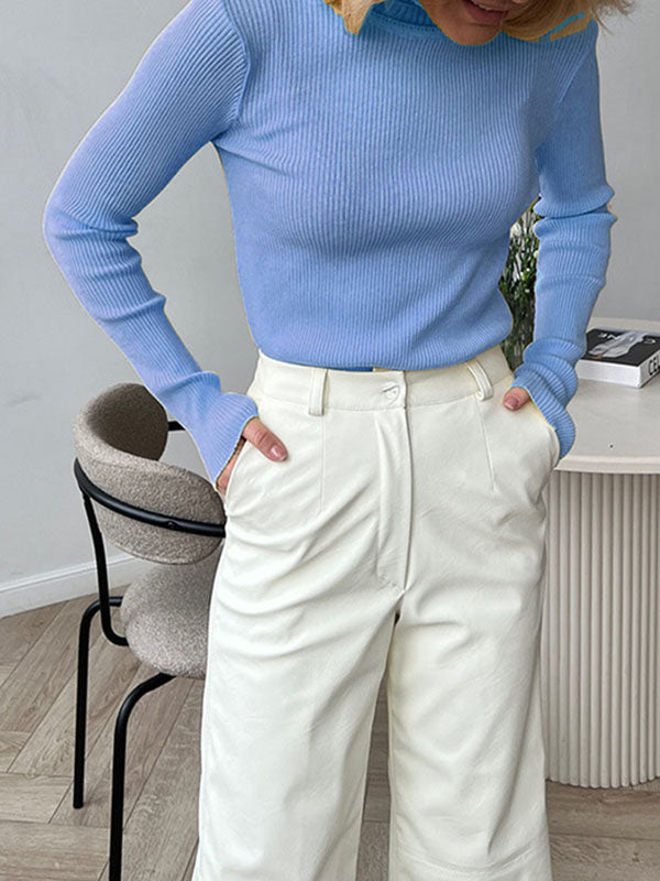 Celeste - Ribbed Turtleneck Sweater