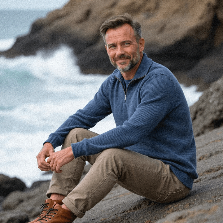 Arlen | Knitted Zip Sweater for Men