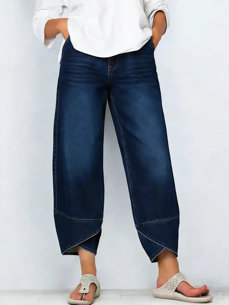 BROOKE – MODERN WIDE-LEG DENIM TROUSERS