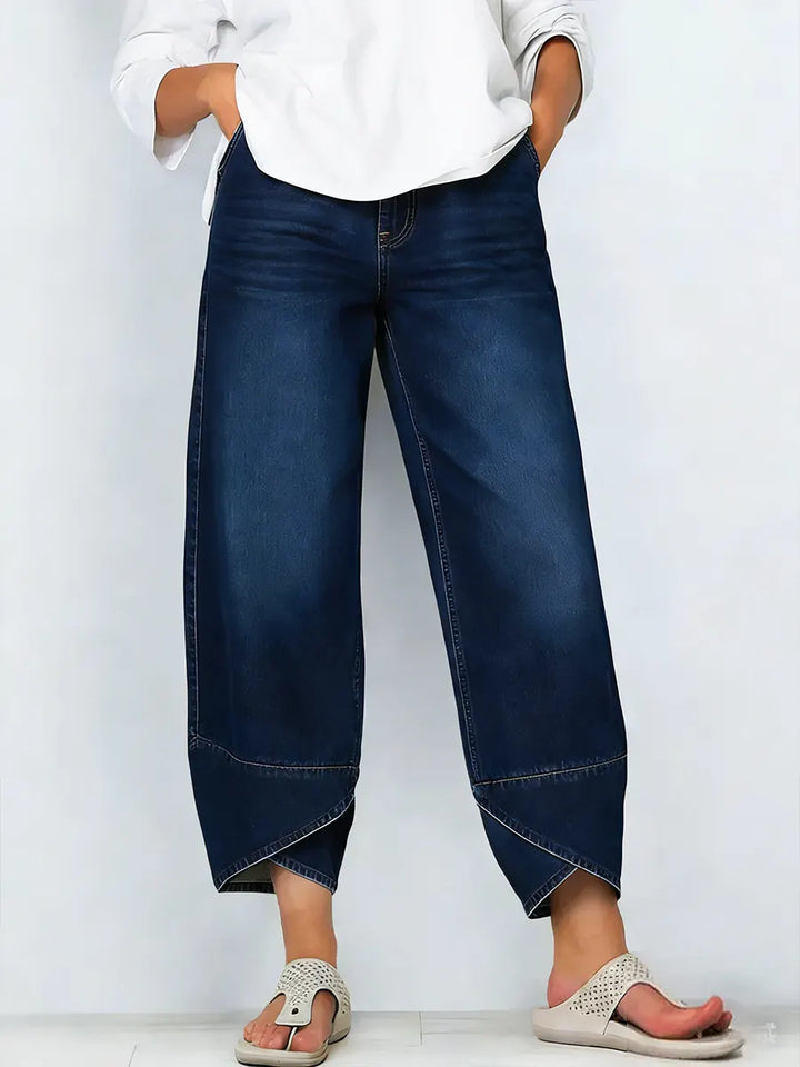 BROOKE – MODERN WIDE-LEG DENIM TROUSERS