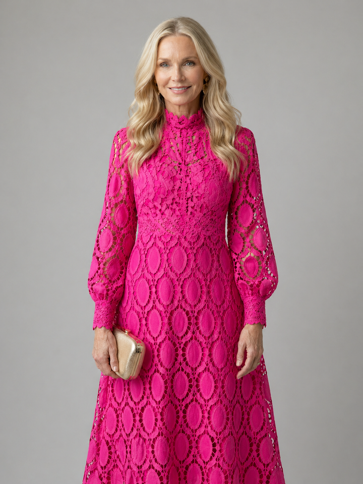 Stylized Fashion | Lace Midi Dress