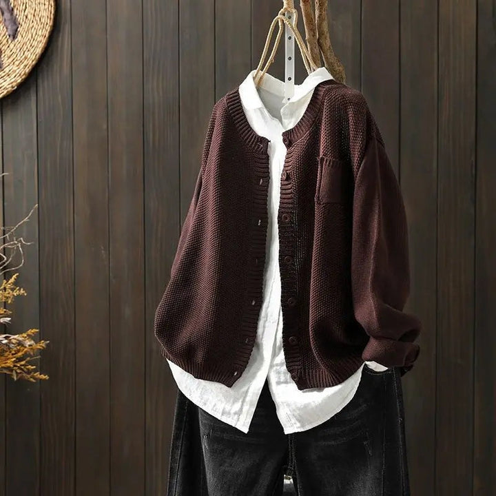 Evelyn | Button-Front V-Neck Cardigan
