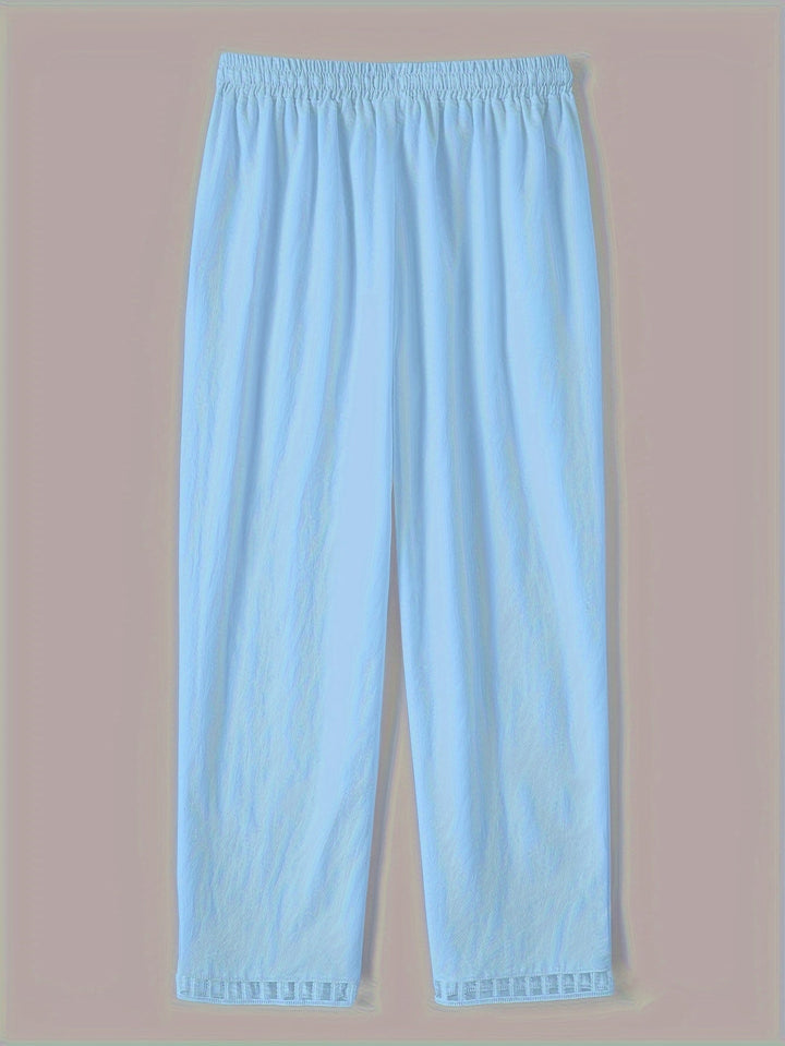 Wren – Relaxed Contrast Trim Cropped Pants