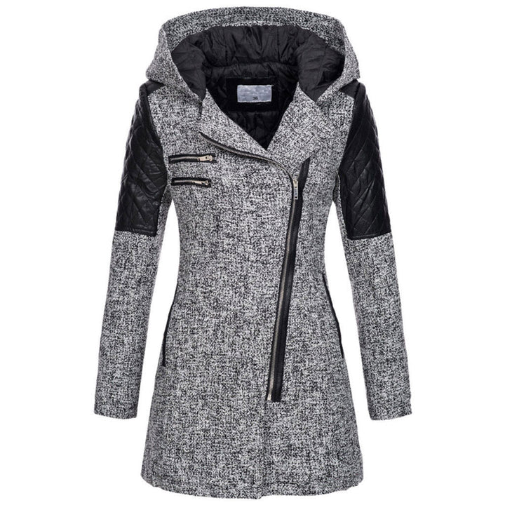 Zoë – Stylish Slant-Zip Winter Jacket