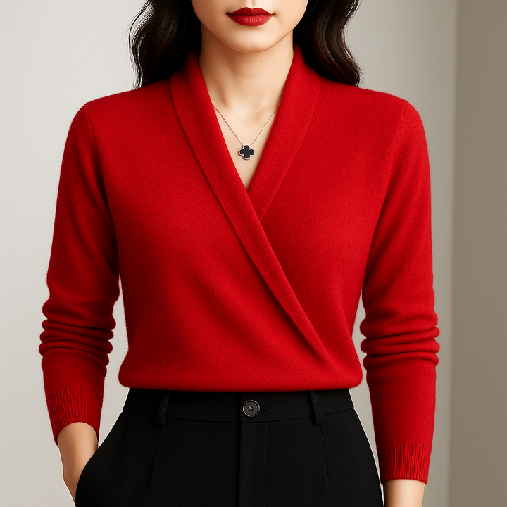 Camille - Elegant Wrap Sweater