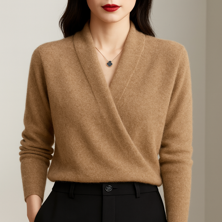 Camille - Elegant Wrap Sweater