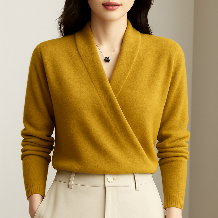 Camille - Elegant Wrap Sweater