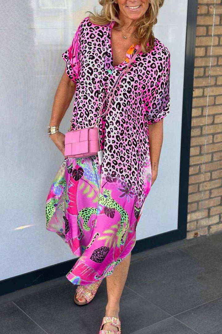 NYELITH – RELAXED FIT LEOPARD PRINT DRESS
