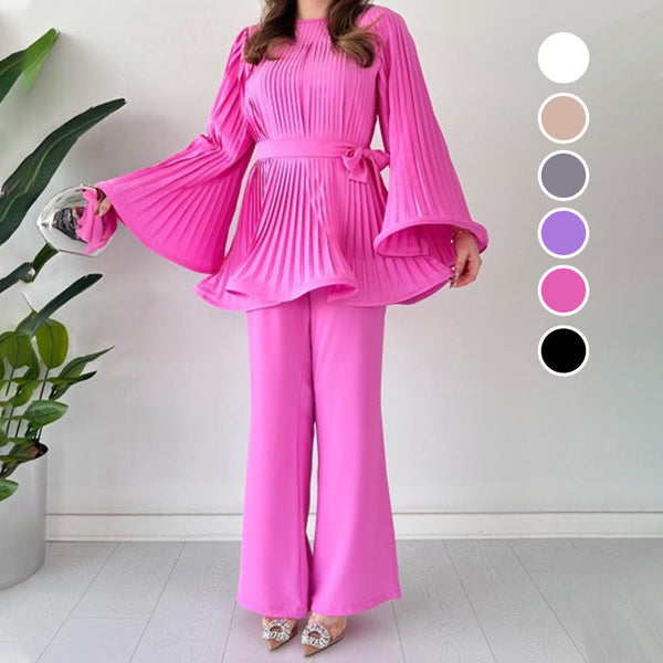 ZEILA – PLEATED TWO-PIECE SET