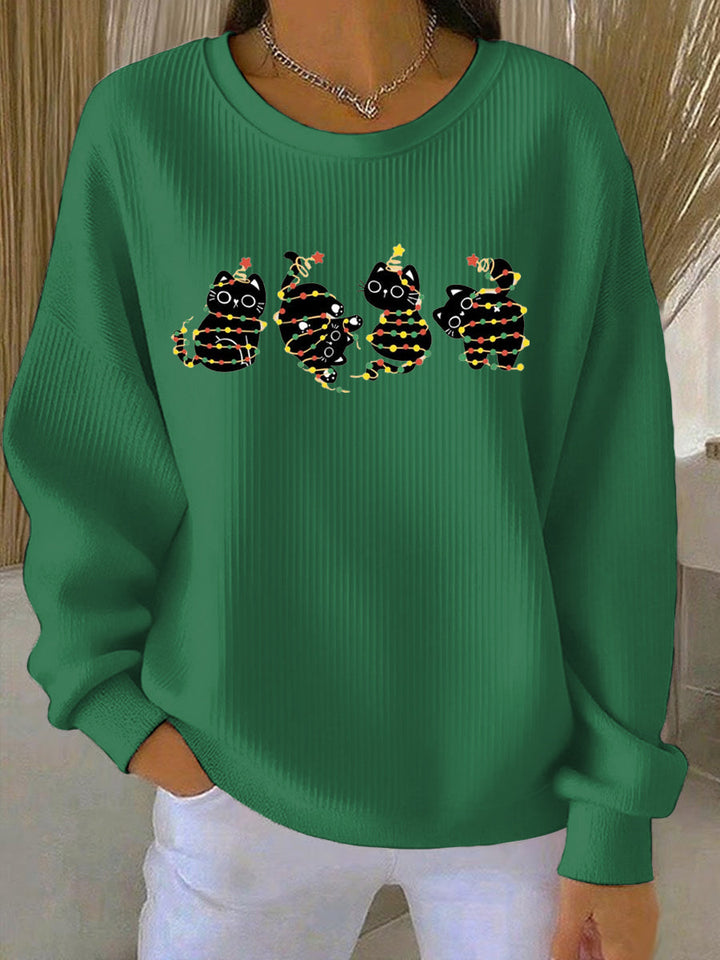 Women's Christmas Print Casual Sweatshirt